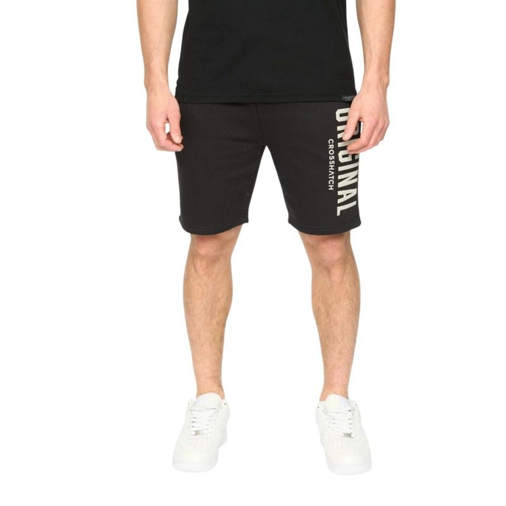 Crosshatch Mens Kensby Shorts / Black